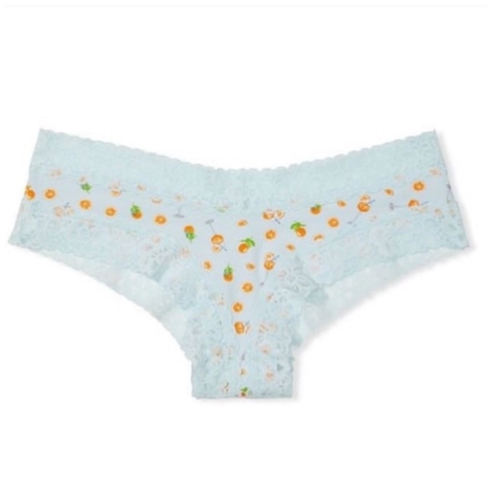 VICTORIA’S SECRET • Cotton Cheeky Panties with Lace Waist